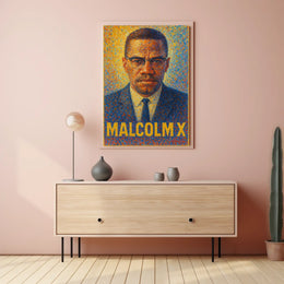 Malcolm X A Vision In Color Poster