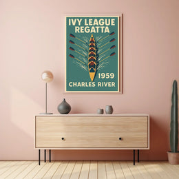 Ivy League Regatta Charles River Poster
