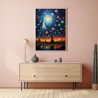 Celestial Cityscape Poster