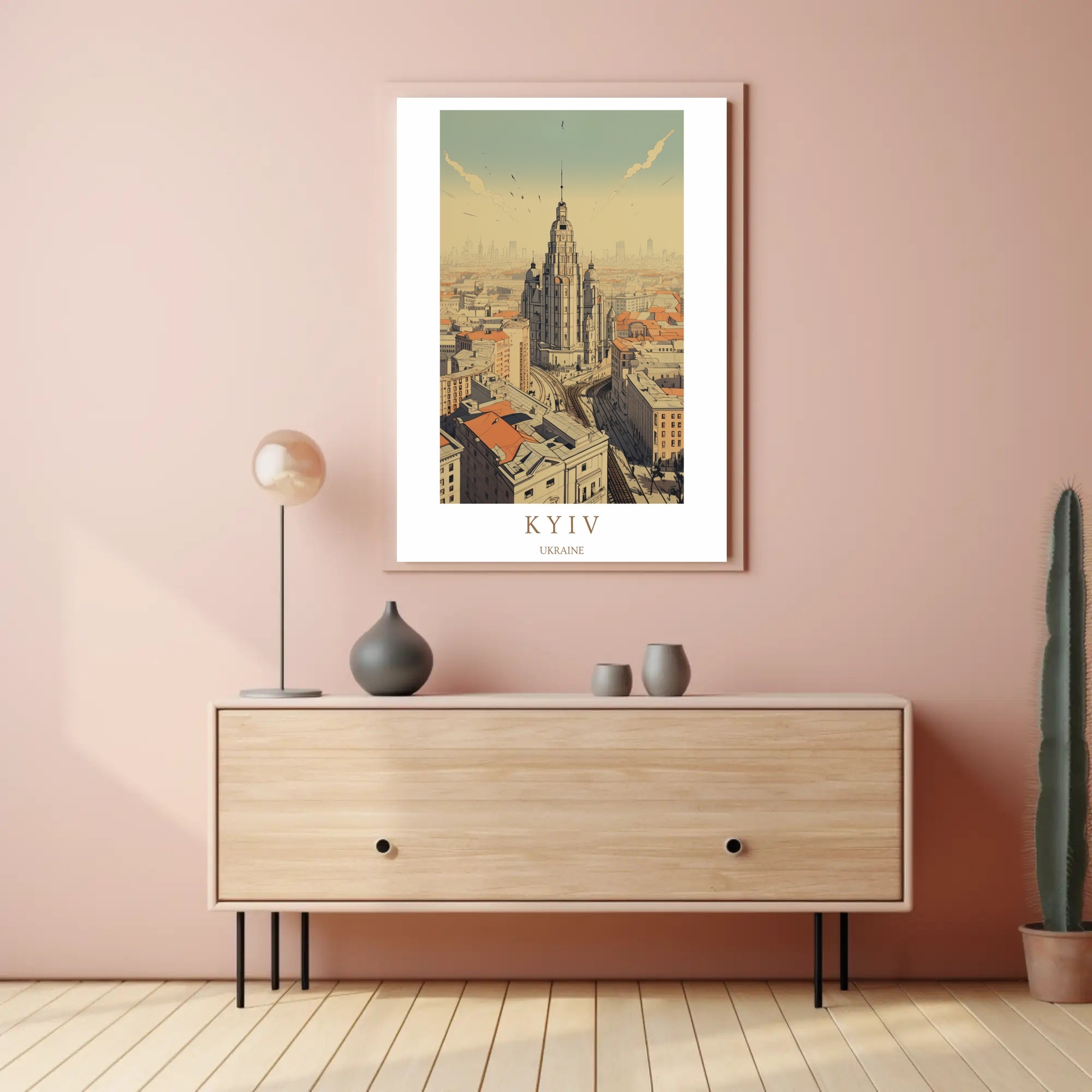 Kyiv Cityscape Poster PosterGoat