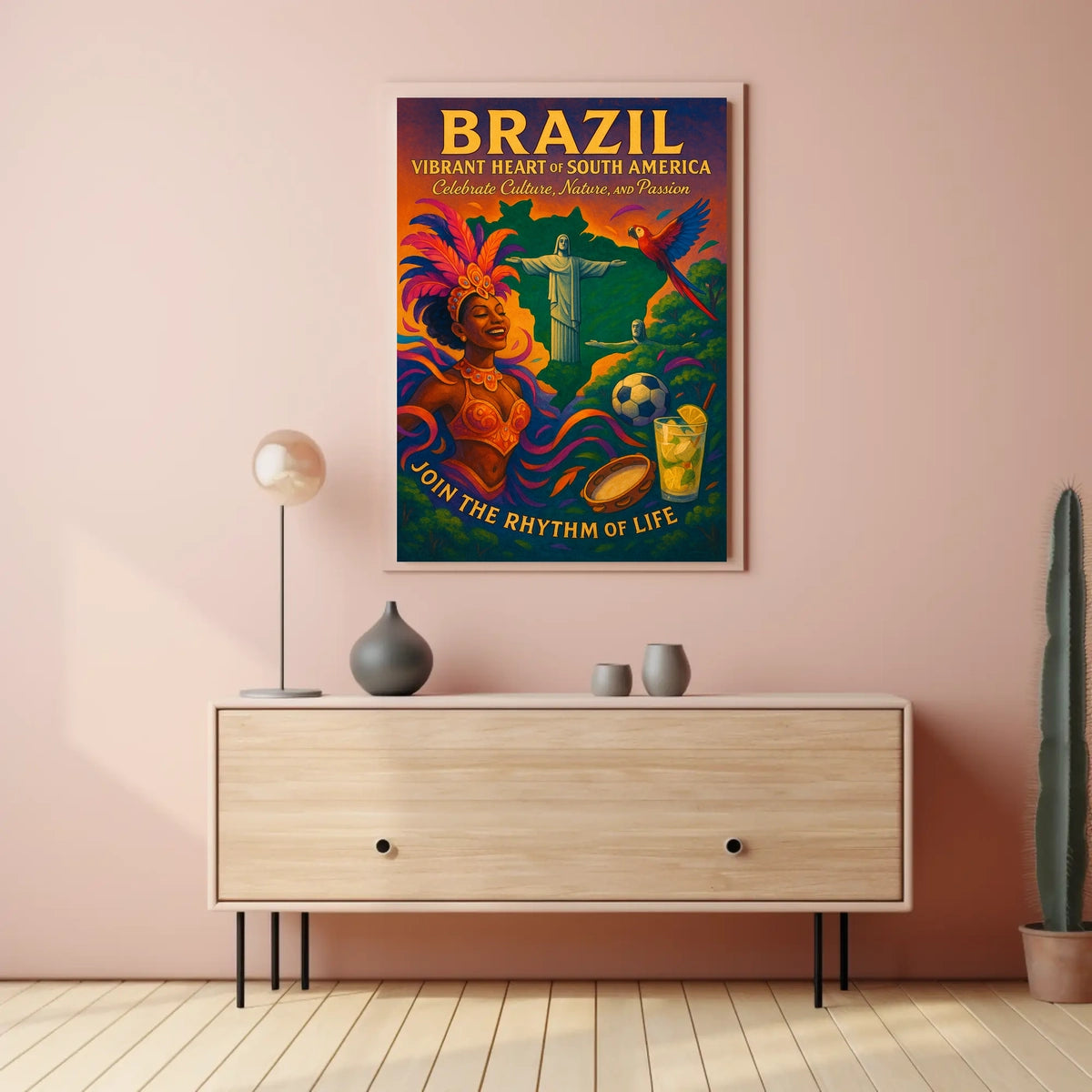Brazil Vibrant Heart of South America Poster