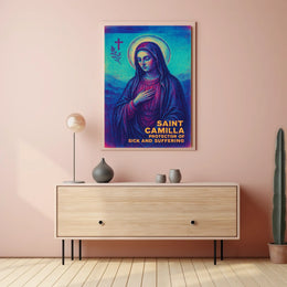 Saint Camilla Protector of the Sick and Suffering Poster