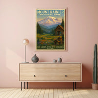 Mount Rainier National Park Wall Art Print