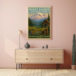 Mount Rainier National Park Wall Art Print