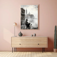 Venetian Gondola Voyage in Venice Travel Poster