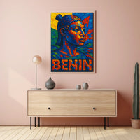 Benin Mosaic Art Poster