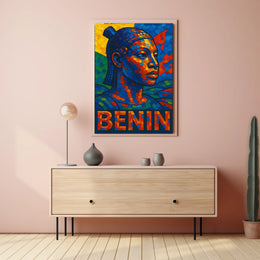 Benin Mosaic Art Poster