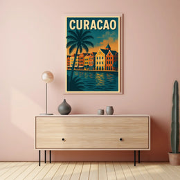 Curacao Travel Poster