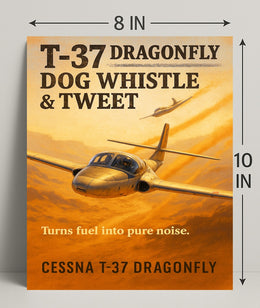 T-37 Dragonfly Dog Whistle & Tweet Poster PosterGoat