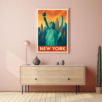 New York Iconic Skyline Poster