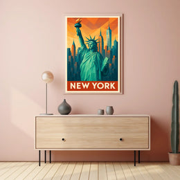 New York Iconic Skyline Poster