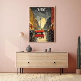 Berlin in the Rain Poster