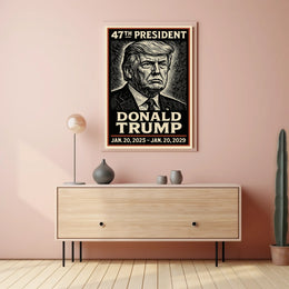 Donald Trump 47th President Poster
