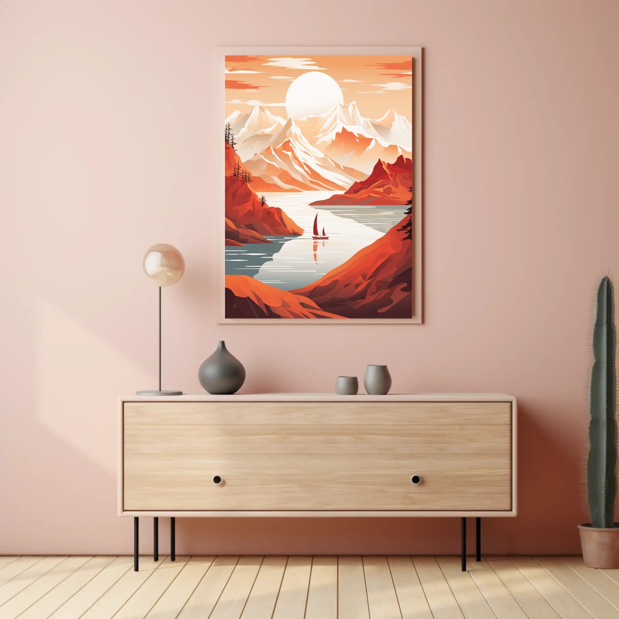 Tranquil Mountain Escape Poster PosterGoat