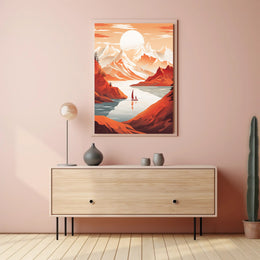 Tranquil Mountain Escape Poster PosterGoat