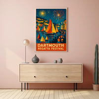 Dartmouth Regatta Festival Fireworks & Sails Poster