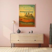 Discover Oklahoma The Heart of America Poster