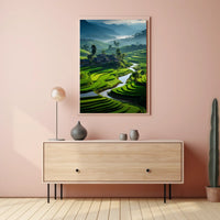 Serene Terraced Landscapes Poster
