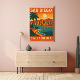 San Diego Travel Poster
