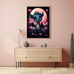 Moonlit Dreams The Adorable Dragon Art Print