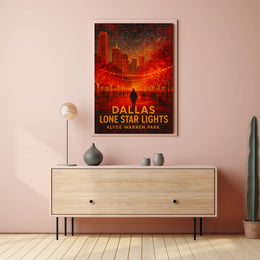 Dallas Lone Star Lights Poster