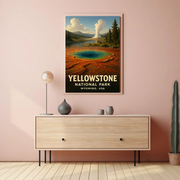 Yellowstone National Park Iconic Scenic Wilderness Inspired Nature Lovers Dream Poster