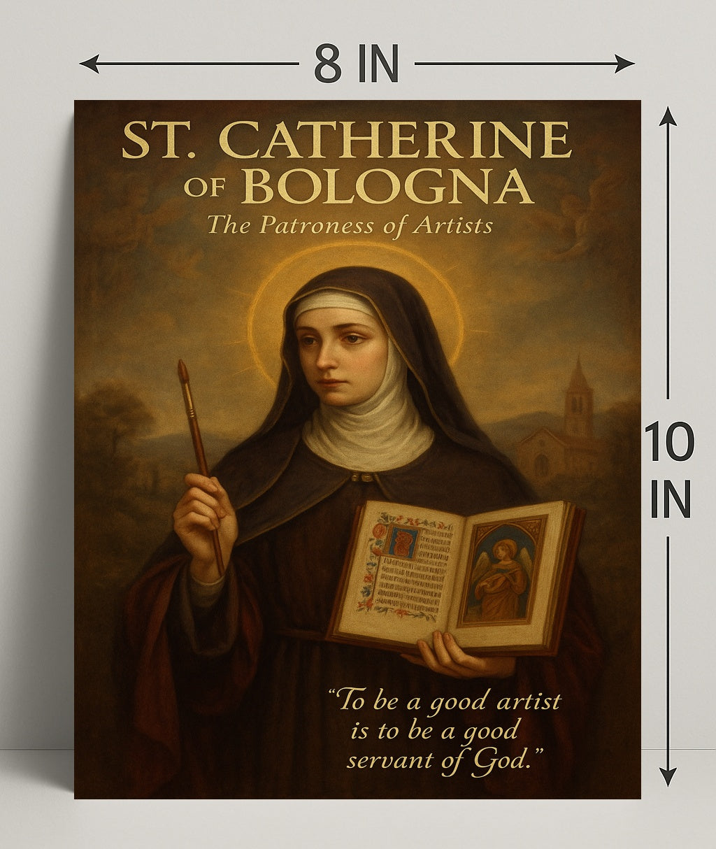 St. Catherine Of Bologna The Patroness Poster