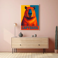 Capybara Art Poster
