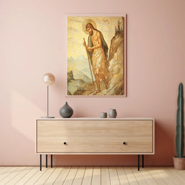 Religious Iconographic Art Print in Historical Heritage Poster