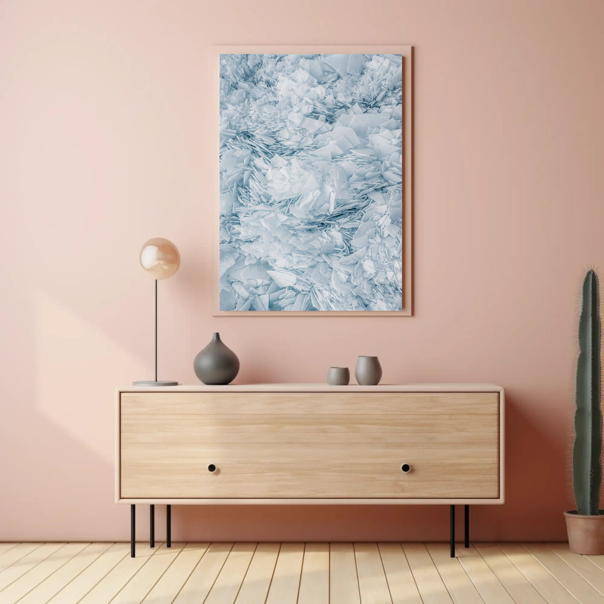 Layered Ice Formations Abstract or Artistic Poster