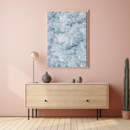 Layered Ice Formations Abstract or Artistic Poster