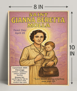 Saint Gianna Beretta Molla Poster PosterGoat