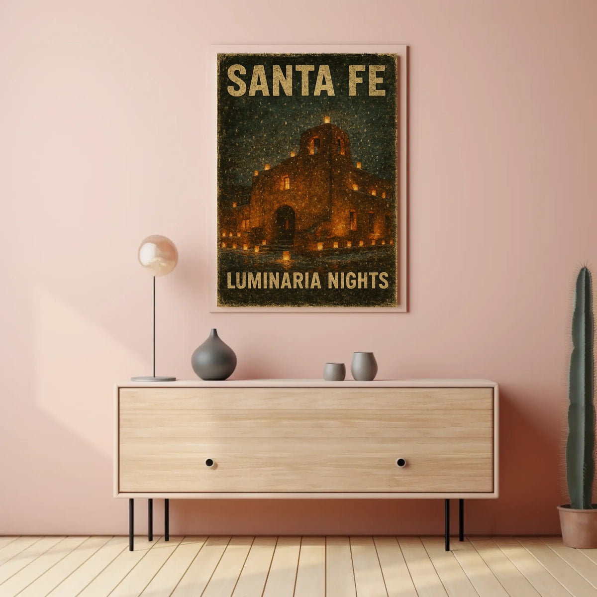 Santa Fe Luminaria Nights Poster