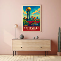 Knoxville, Tennessee A Vibrant Poster