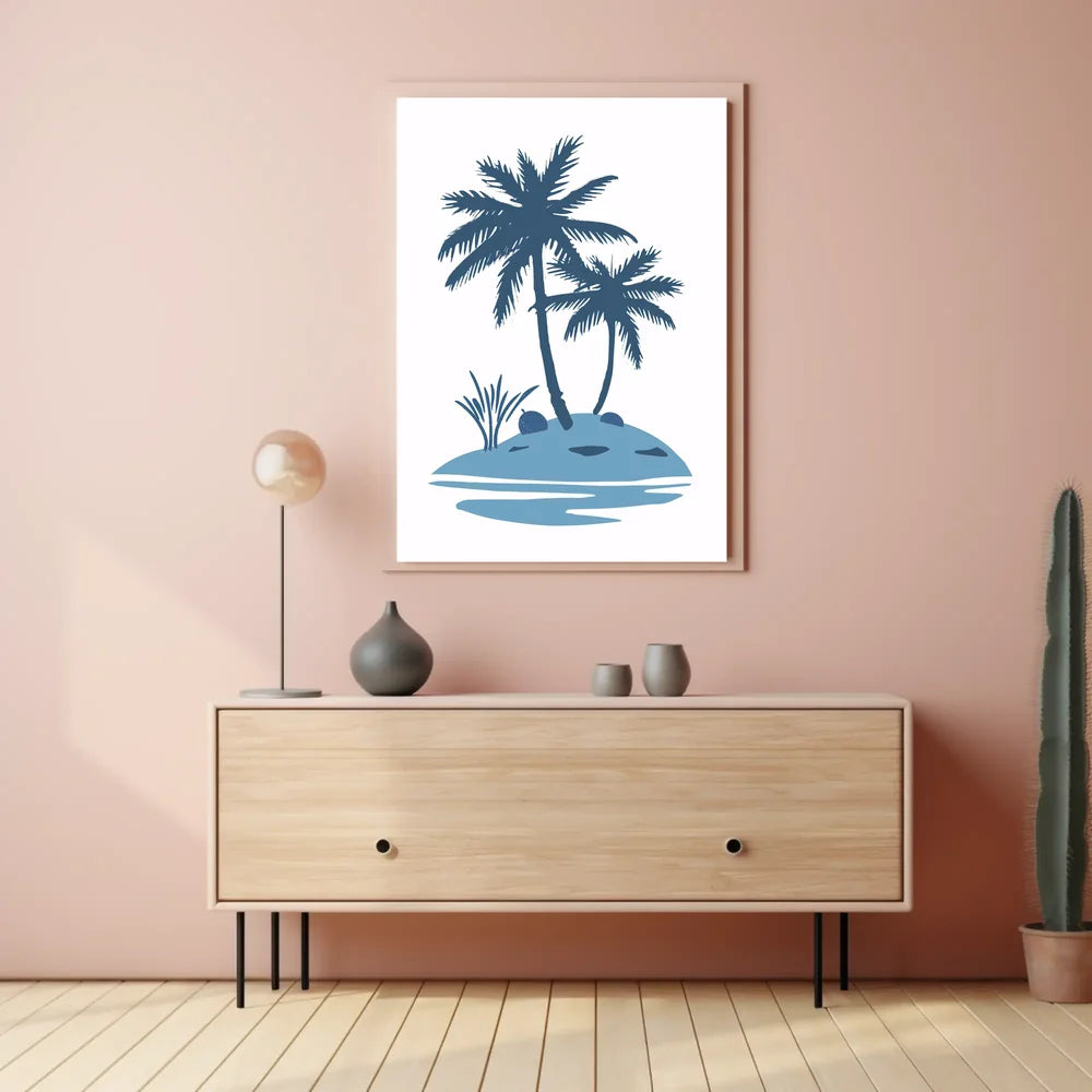 Vintage Retro-Inspired Adventure Scene Poster