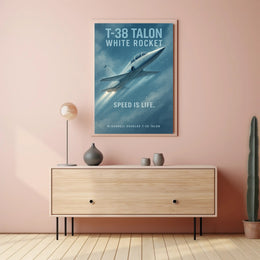 T-38 Talon Jet Speed Enthusiast Poster