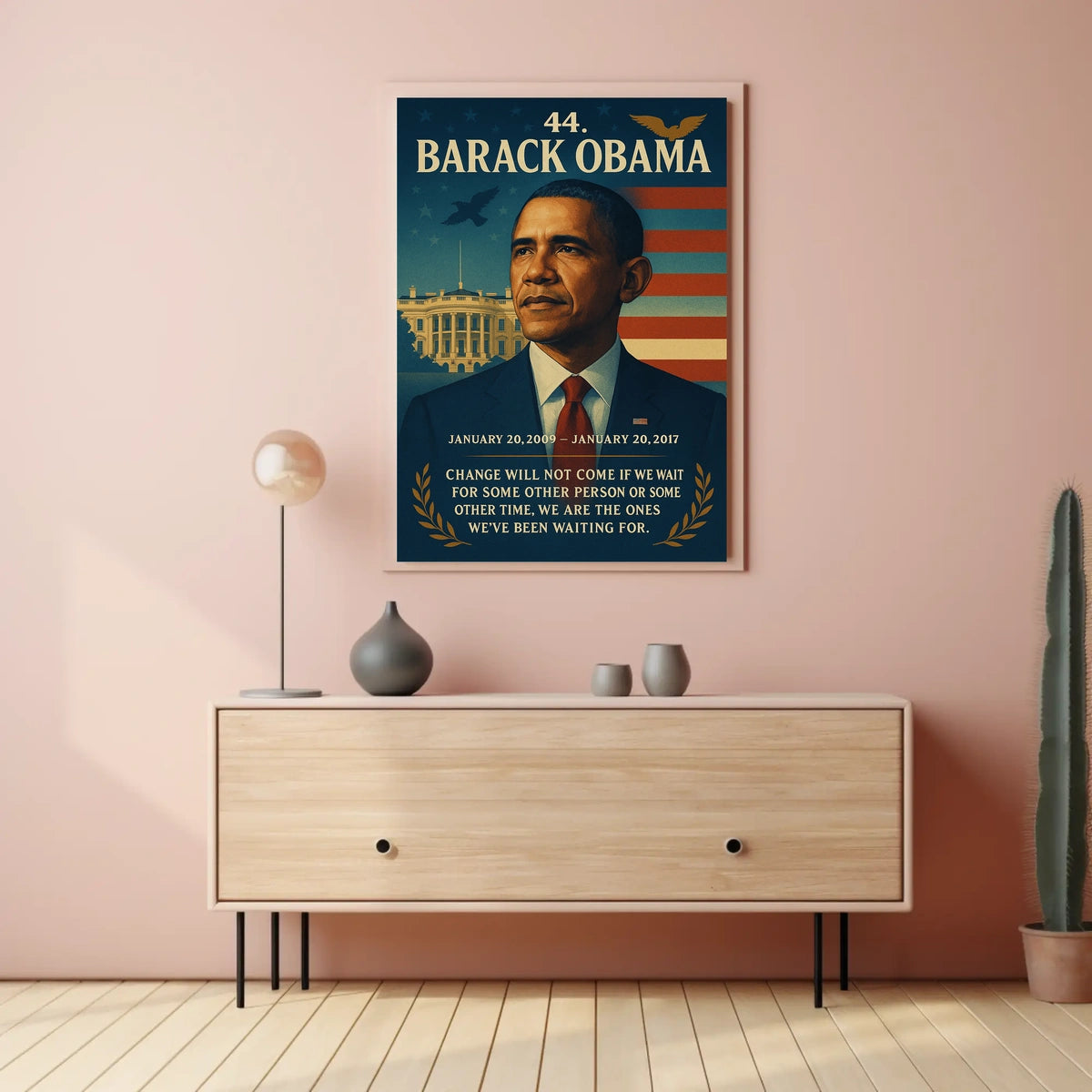 Barack Obama Leadership Iconic Historical or Presidential Poster