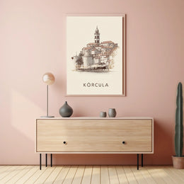 Korčula A Timeless Cityscape Poster