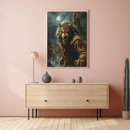 The Beast Under the Moonlight Art Print Poster PosterGoat