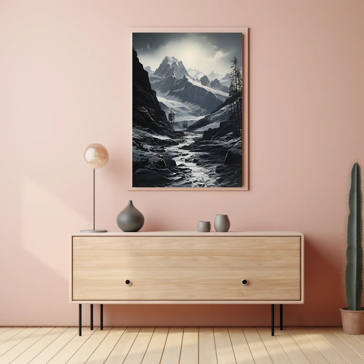 Majestic Snow-Capped Peaks National Park Poster