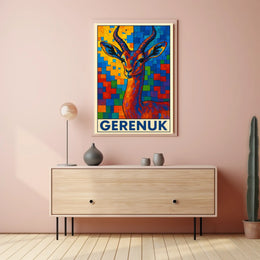 Gerenuk Art Poster