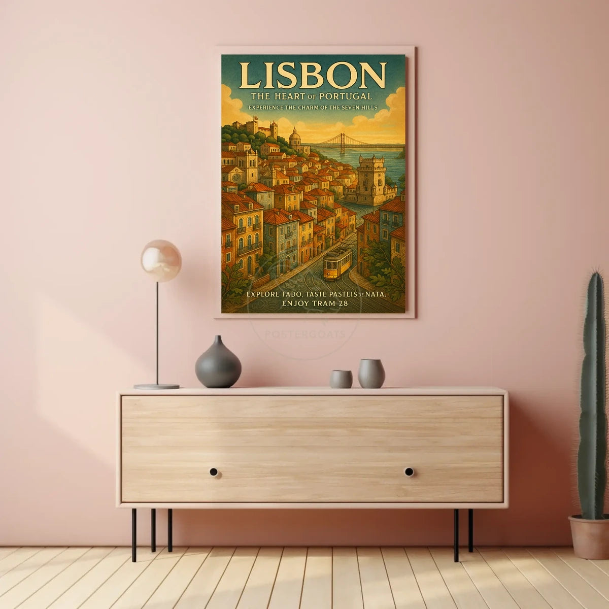 Lisbon's Vintage Charm: A Journey Through Travel Poster