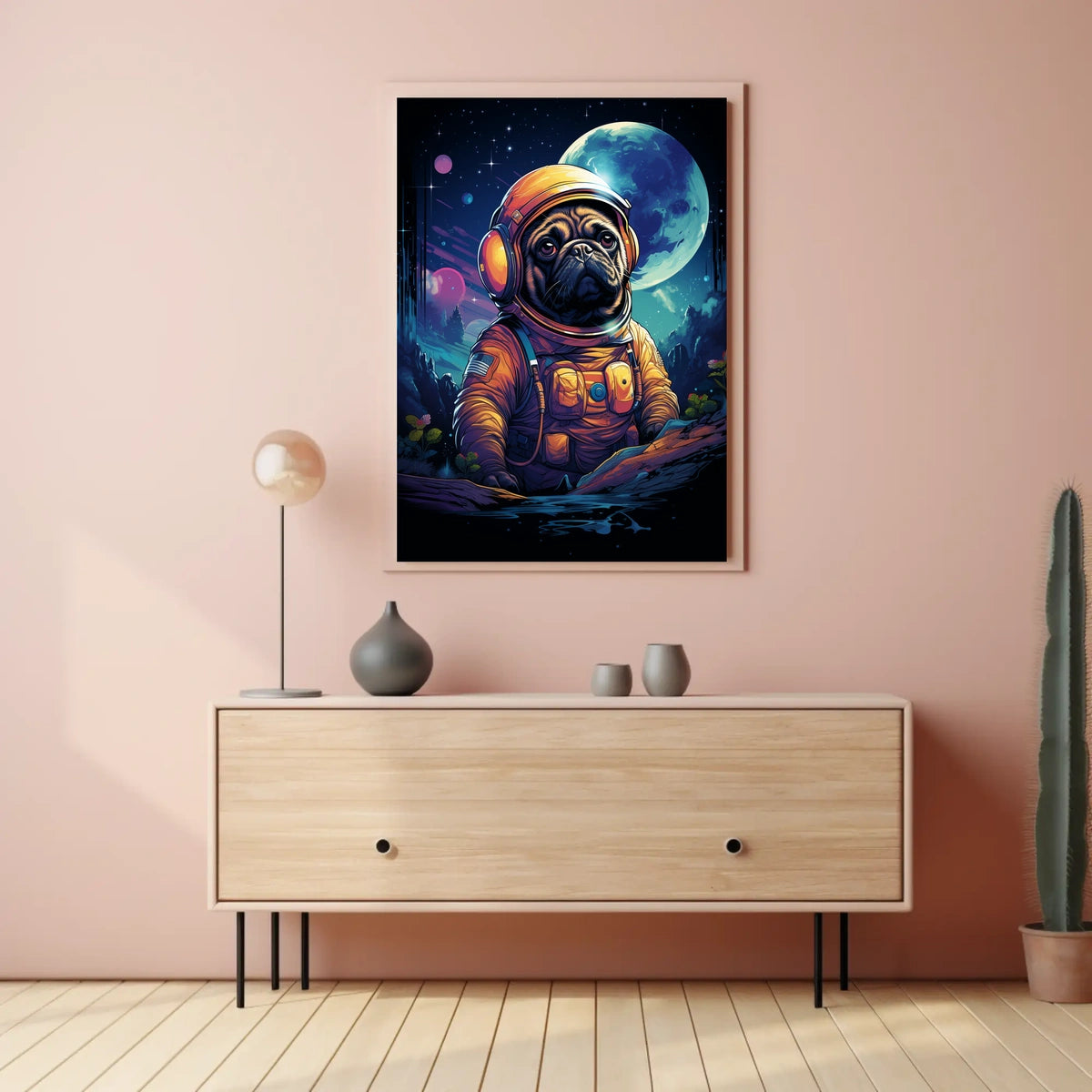 Cosmic Canine Adventure Poster