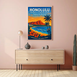 Experience the Aloha Spirit Honolulu Poster