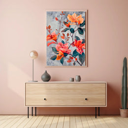 Vibrant Floral Elegance Wall Art Print