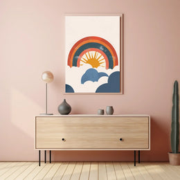 Futuristic Cityscape Art Deco Era Poster