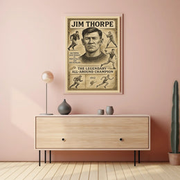 The Legendary All-Around Champion Jim Thorpe Poster