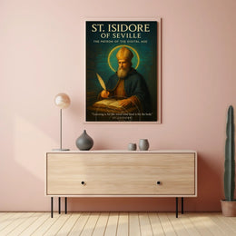 St. Isidore: Digital Age Patron Educational Poster