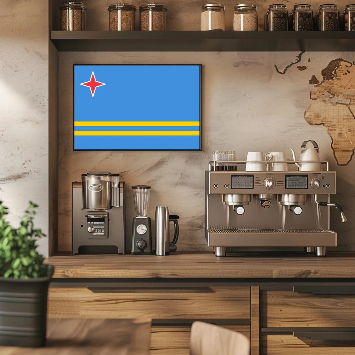 Aruba Flag Poster