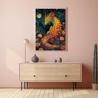 Mystical Dragon Garden Enchantment Fantasy or Mythology Poster